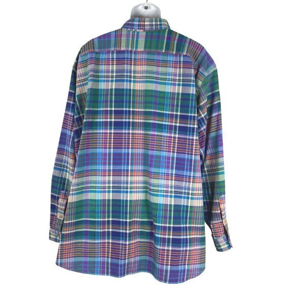 Polo Ralph Lauren Shirt Mens 3XB Cotton Plaid Pockets Long Sleeve‎ TP-2641 - Picture 6 of 11